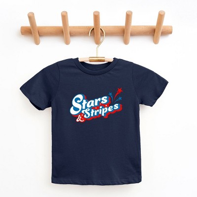The Juniper Shop Stars And Stripes Firework Toddler Short Sleeve Tee