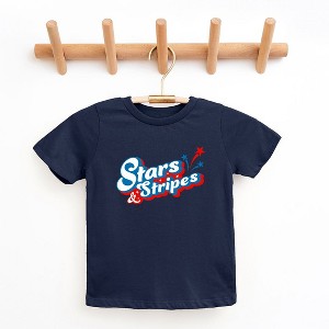 The Juniper Shop Stars And Stripes Firework Toddler Short Sleeve Tee - 1 of 2