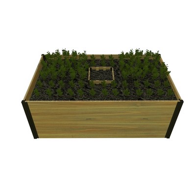 3'x5' Mezza Keyhole Rectangular Garden Bed Planter - Vita