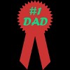 Men's Design By Humans #1 DAD Ribbon By T-Shirt - 2 of 2