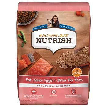 Rachael Ray Nutrish Salmon, Vegetable, Grain and Brown Rice Flavor Dry Dog Food - 13lbs