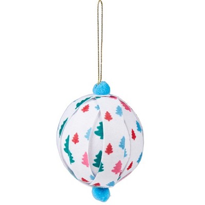 The Lakeside Collection Sets of 2 Patterned Paper Ball Ornaments