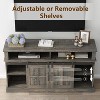 SAINTCY 58 Inch TV Stand with Storage Cabinet and Shelves - 4 of 4