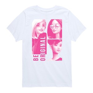 Boys' - Barbie - Be Original Squares Short Sleeve Graphic T-Shirt - 1 of 4