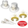 Beistle White New Year Gold Asst for 50 Gold - 4 of 4