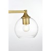 Elegant Lighting Foster 4 light Chrome and Clear Bath Sconce - 3 of 4