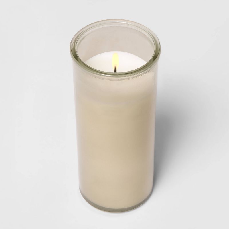 Tinted Glass Tea Tree + Spearmint Jar Candle Light Beige - Threshold™, 2 of 6