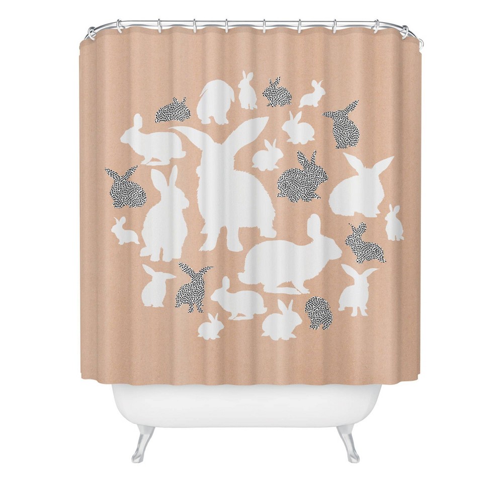 Photos - Shower Curtain Deny Designs Iveta Abolina Nordic Bunny 