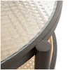 Olivia & May Rattan Coffee Table with Pressed Tempered Glass Top Brown - 2 of 4