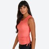 Calypsa Women's Plus Size Closed Back UPF 50+ Tankini Maya Swim Top - 3 of 4