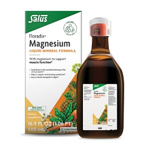 Floradix Magnesium - Liquid Herbal & Mineral Supplement for Bone Support, Digestive Health* & More - Vegetarian, Non-GMO - 1 of 4