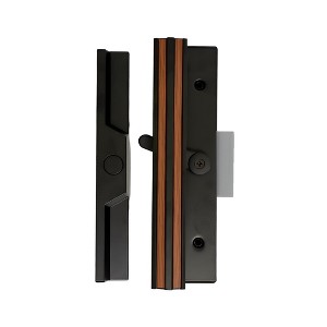 Brixwell 13-271 Patio Door Handle Set 4-15/16" Hole Centers Black Finish - 1 of 4