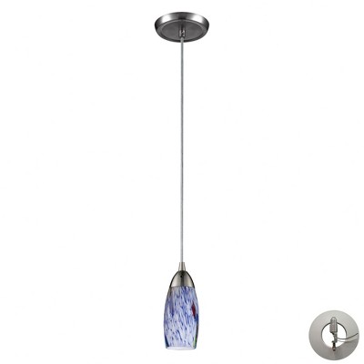 Elk Home Milan 1 - Light Pendant in  Satin Nickel