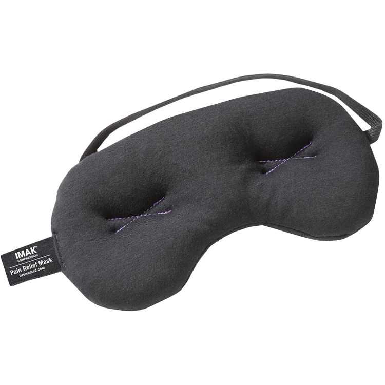 Brownmed IMAK Eye Pillow Pain and Stress Relief Mask - Black, 1 of 4