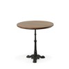 Carolina Living Mila Pedestal Base Dining Table Brown/Black: Mango Wood Top, Iron Frame, 30" Width - 3 of 4