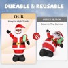 SEVOBAL Inflatable Holiday Decorations 7' Christmas Inflatable Decoration, Inflatable Santa Claus Funny Blow Up Yard Decorations, Red, 52"*48"*84" - 4 of 4