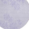 Lilac Purple And Ivory Floral Washable Indoor Outdoor Area Rug - 4 of 4