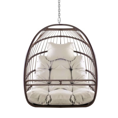 NicBex Indoor Outdoor Hammock Egg Chair without Stand,Hanging Chair with Foldable Frame for Patio Bedroom Porch Garden