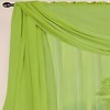 Ramallah Trading Celine Sheer Rod Pocket Top Panel 60" x 90" Neon Green - 2 of 3