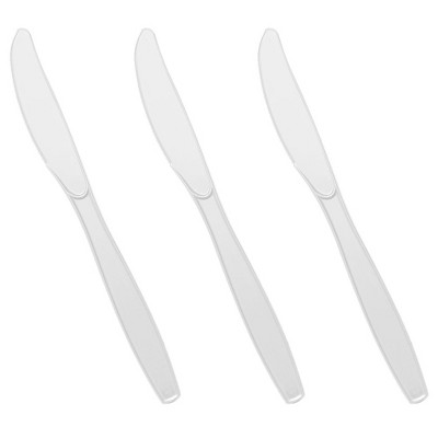 Plastic Knives - Silver Disposable Steak Knives, Smarty Had A Party