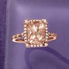 Ross-Simons 2.60 Carat Morganite Ring With .22 ct. t.w. Diamonds in 14kt Rose Gold - 4 of 4
