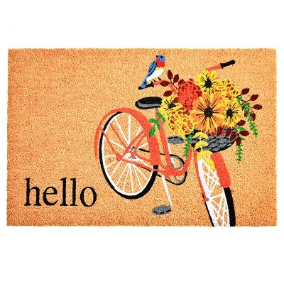 Calloway Mills Floral Bicycle Doormat (Multi 17 In. x 29 In. x 0.60 In.)
