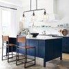 Rennnsan Carvia 36" W 3 -Light Glass Dimmable Modern Linear Kitchen Island Pendant in Black & Brass - 2 of 4