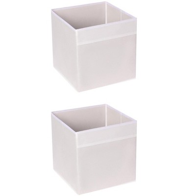 REGALWOVEN Fabric Reinforced Storage Bin for Organizing Clothes Books 2 Pcs