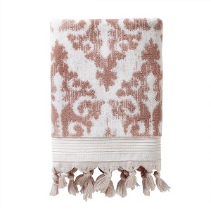 SKL Home SKL Home Mirage Fringe Bath Towel Blush: 100% Cotton, : Microfiber, Machine Washable, Non-Slip Backing - 1 of 3