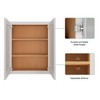 LOVMOR in Plywood Soft Close Kitchen Wall Cabinet with 2 Doors and Adjustable Shelves for Kitchen, Bathroom, Living Room,Study - 4 of 4