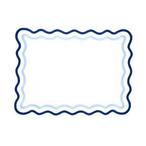 Saro Lifestyle Scallop Border Placemat (Set of 4) - 1 of 4