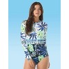 Beach House Sport Sculpt Long Sleeve Zip Front One Piece Swimsuit - 3 of 4