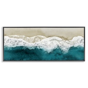 Stupell Industries Foamy Beach Coast Deep Ocean, 24" x 10" - 1 of 4