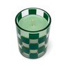 3.5oz Checkered Glass Candle with Color Wax Vintage Bourbon and Apple - Bullseye's Playground™ - 2 of 3