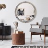 Aghana Digitals 30.75" Round Farmhouse Wall Mirror, Natural Wood MDF Frame, Decor for Living - 4 of 4