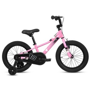 VisioGear Kids' Bike 18 Inch Wheels, 1-Speed Child Bicycles  with Removable Training Wheels For 3-5 Years Old,Pink,49.6''*19.7''*29.9'' - 1 of 4