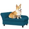 Pet Sofa Bed for Small And Medium Dogs with Hidden Storage,Tufted Cushion,Raised Dog Couch–LAOTIES - 3 of 4