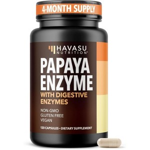 Papaya Digestive Enzymes for Women with Bromelain & Papain for