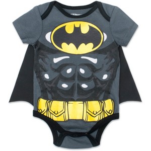 DC Comics Justice League Batman Baby Cosplay Bodysuit and Cape Newborn to Infant - 1 of 4