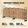 VEVOR 8.5FT Outdoor Firewood Rack with Cover, 102x14.2x46.1 in, Heavy Duty Firewood Holder & 600D Oxford Waterproof Cover for Fireplace, Patio - 4 of 4