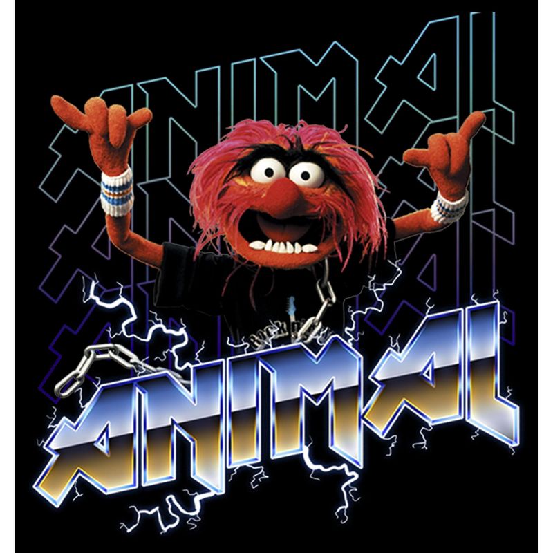 Boy's The Muppets Animal Metal T-Shirt, 2 of 6