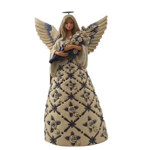 Jim Shore Behold Beauty Of Each Blessing - One Figurine 9.25 Inches -  Heartwood Creek - 6007125 - Polyresin - Blue