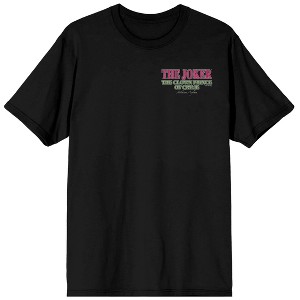 Batman Joker The Crown Prince Of Crime Adult Black Crew Neck Short Sleeve T-shirt - 1 of 4