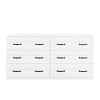 Okak Modern Storage Cabinet with 6 Drawers , Wood Chest of Drawers with Metal Handle,  Cabinet for Living Room, Bedroom - 3 of 4