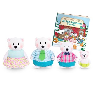 Li'l Woodzeez Miniature Animal Figurine Set - Polar Bear Family - 1 of 4
