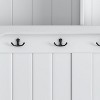 Hall Tree with Shoe Rack Bench and Coat Hooks for Hanging Storage, 3-in-1 Design - 4 of 4