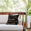 18"x18" Deny Designs Emanuela Carratoni Vintage Snake Square Outdoor Throw Pillow Black/Gold: Abstract Design, Polyester Fill - image 2 of 4