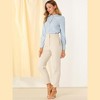 INSPIRE CHIC Women's Mandarin Collar Office Long Sleeve Button Down Shirt - 2 of 4