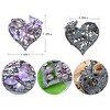 Anna-Kaci Womens Floral Silvery Tone Crystal Rhinestone Insect Butterfly Love Flower Heart Brooch Pin - 2 of 4