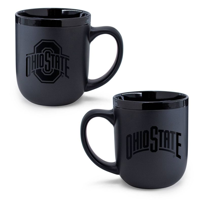 NCAA Ohio State Buckeyes 12oz Ceramic Coffee Mug - Black, 3 of 4